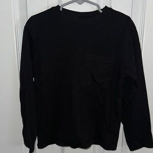 Zara Men's Black Long Sleeve Tee